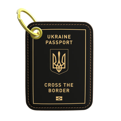 Passport Keyring, Gold
