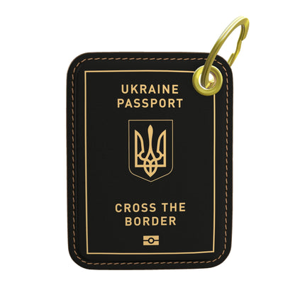 Passport Keyring, Gold